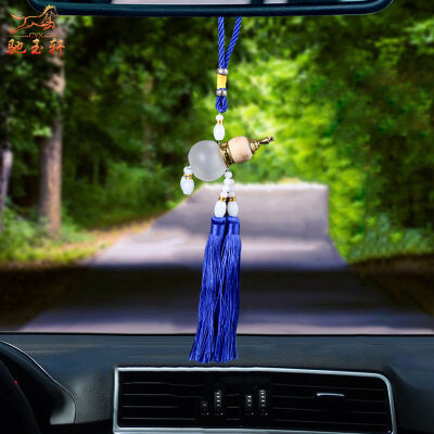馳玉軒深藍(lán)色穗子葫蘆車載掛件 高品質(zhì)車飾與付郵試用的完美結(jié)合